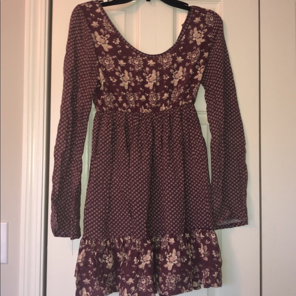 Vintage, purple floral dress